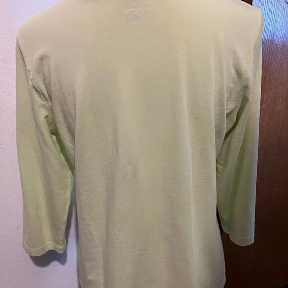 Mint Green 3/4 sleeve Chicos The Ultimate Tee Chico’s Size 1 = Medium #91 - Picture 4 of 6